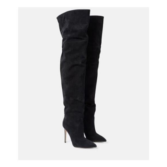 Paris Texas Over-the-knee Suede Boots in Black (Size 37.5) - Picture 2 of 16